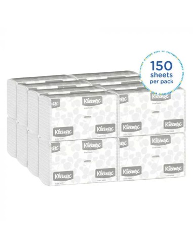 Kleenex White Paper 1-Ply C-Fold Towel - 13.15"...