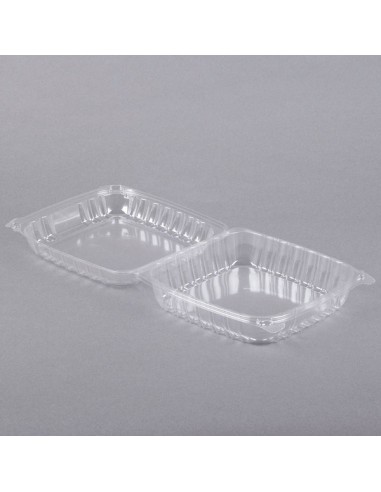 Dart ClearSeal 8 1/4" x 8 1/4" x 3" Hinged Lid...