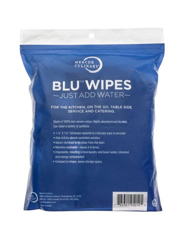 Mercer Culinary BLU™ Compressed Disposable Wipe...
