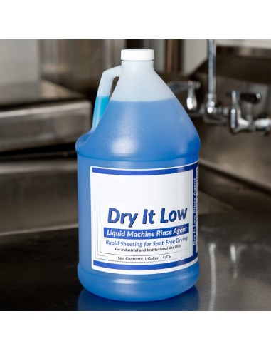 Dry It Concentrated Low Rinse Aid / Drying Agent for Low Temperature Dish Machines 4/1 Gal