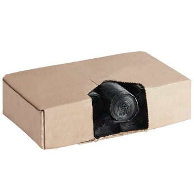 58 Gallon 38" x 58"  Black Garbage Bag - 100/Case 2 Mil 2