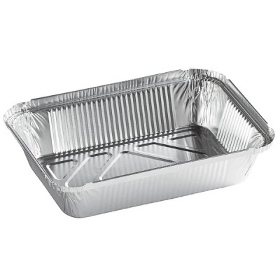 2.25 lb. Oblong Foil Take-Out Container - 500/Case 2