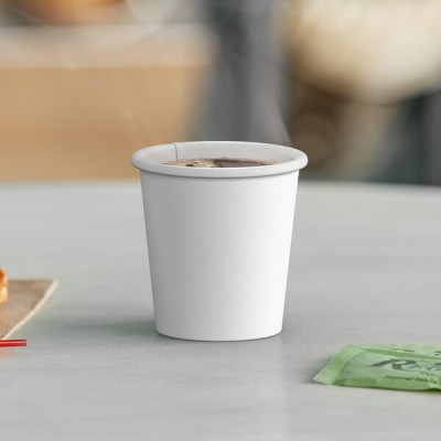 Solo 4 oz White Paper Cup - 1000/Case