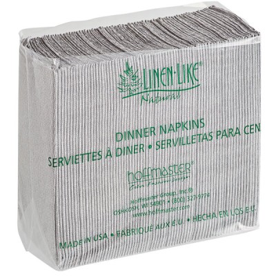 Hoffmaster Natural Onyx Linen-Like 1/8 Fold Dinner Napkin... 2