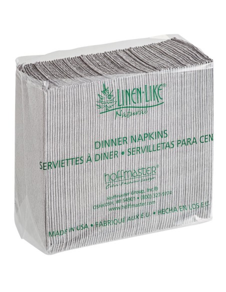 Hoffmaster Natural Onyx Linen-Like 1/8 Fold Dinner Napkin - 15 1/2" x 17" - 300/Case
