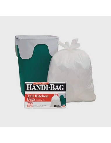 13 Gallon White Garbage Bag 60 count