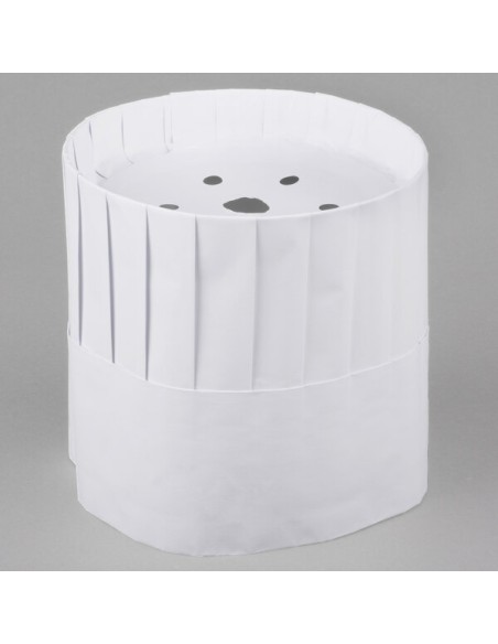 Royal Paper RCH7 7" Pleated Disposable Chef Hat - 28/Case