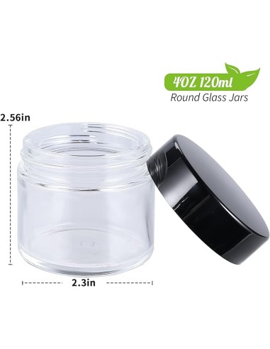 4oz Glass Jars With Lids, Mini Round Canning Jars Wide Mouth