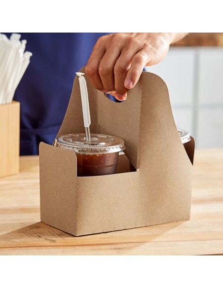 2-Cup Carriers with Handle 200/Case 12-32 oz