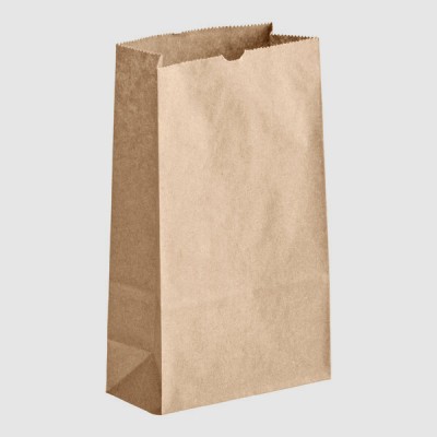 2 lb. Natural Kraft Paper Bag - 500/Case