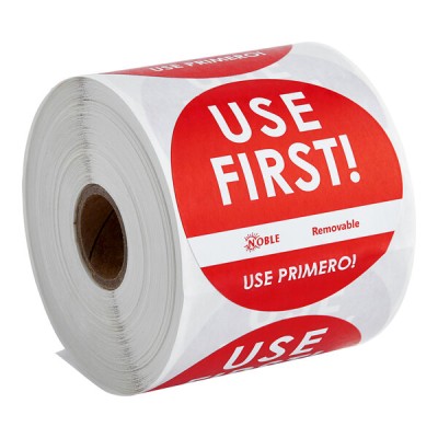 3" Use First Removable Round Label with Dispenser Carton... 2