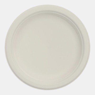 6" No PFAS Added Round Fiber Plate - 1000/Case