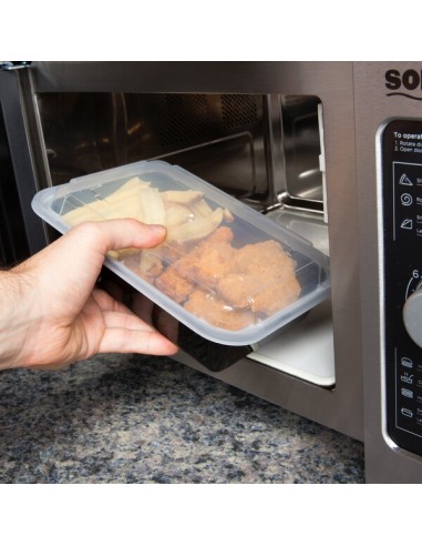 Newspring 38 oz Black Rectangular Microwavable...