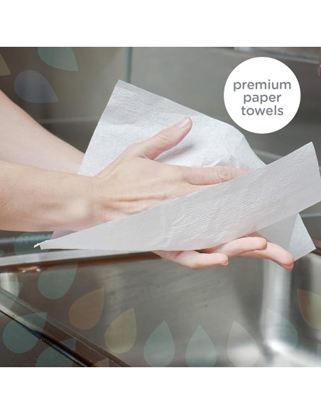 Kleenex® Hand Towels, White, 18 Boxes / Case, 120 Hand Towels / Box, 2,160 Hand Towels / Case