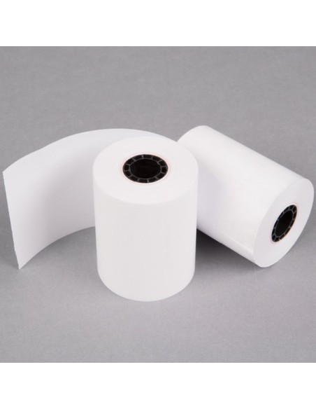 2 1/4" x 85' Thermal Cash Register POS / Calculator Paper Roll Tape - 50/Case