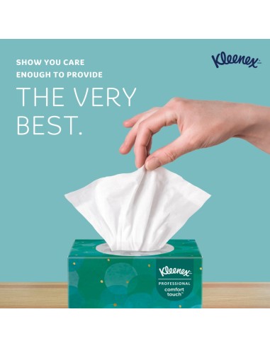 Kleenex Professional Facial Tissue, 21270, Upright Box, 8.3" x 7.8"| 36 Box/Case