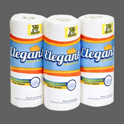 Elegant 11" x 8" White 2 Ply Household Paper Towels 30...