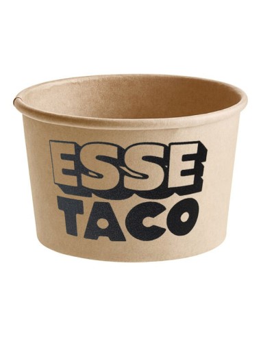 Esse Taco 6 oz Kraft Poly-Coated Paper Food Cup...