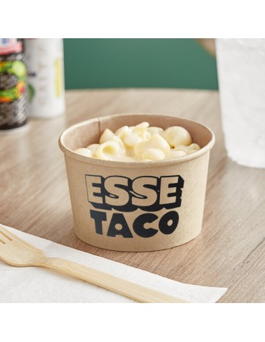 Esse Taco 6 oz Kraft Poly-Coated Paper Food Cup...