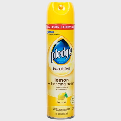 SC Johnson Pledge® 9.7 oz. Lemon Clean Aerosol Furniture...