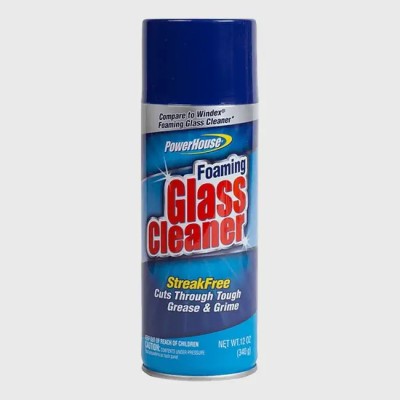 PowerHouse Foaming Glass Cleaner 12oz  ( 2 Pack )