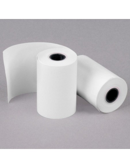 2 1/4" x 60' Thermal Cash Register POS / Calculator Paper Roll Tape - 50/Case