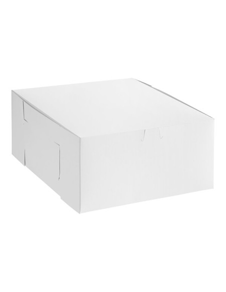 Baker's Lane 12" x 12" x 6" White / Bakery Box - 50/Case