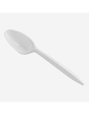 Medium Weight White Plastic Spoons  - 1000/Case