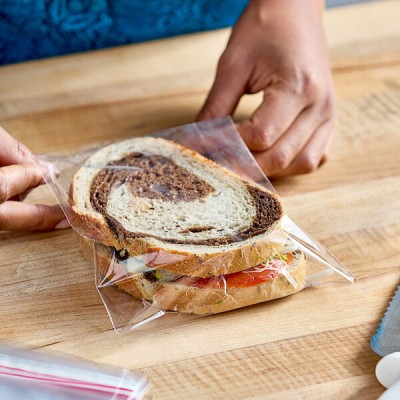 LK Packaging HD07 Flip Top Sandwich Bag - 7 x 7 , Poly... 2