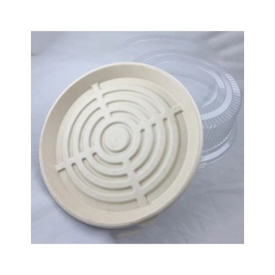 EccoCane 12" Sugarcane Bagasse Round Tray 2