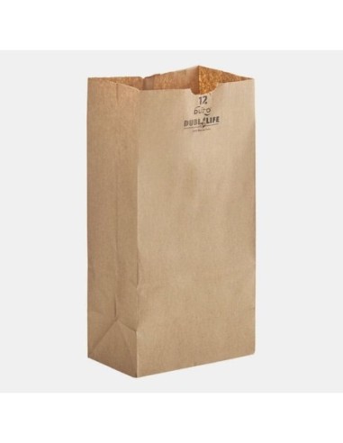 12 lb Brown Paper Bag 500/Bundle