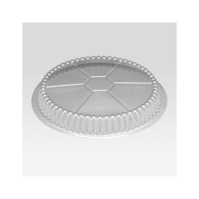 9" Clear Round Plastic Dome Lid - 500/Case 2