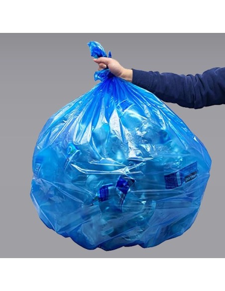 40-45 Gallon Blue recycling Garbage Bag 18Lb