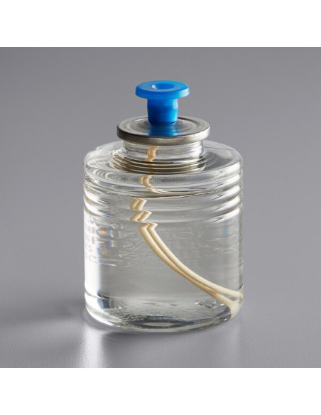 Leola Candle 36 Hour "Smokeless" Clear Liquid Candle Fuel Cartridge - Not for Home Consumer Use - 36/Case