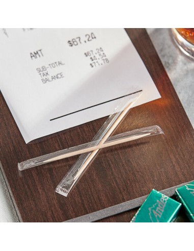 Individually Wrapped Plain Toothpicks - 1000/Box