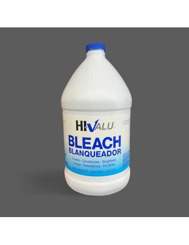 Hi-Valu Cleaning Bleach 1 Gallon/128 oz Bottle 6/Case