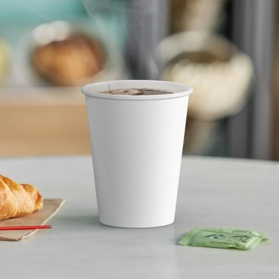 10-20 oz White Poly Paper Hot Cup 600-1000/Case