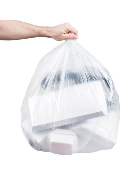 33 GAL 1.5MIL Clear garbage bag 500