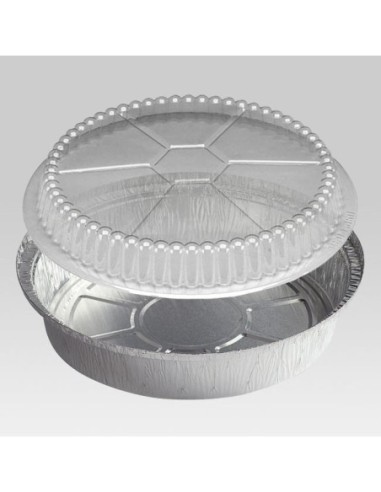 7" Round Heavy Weight Foil Take-Out Pan - 500/Case