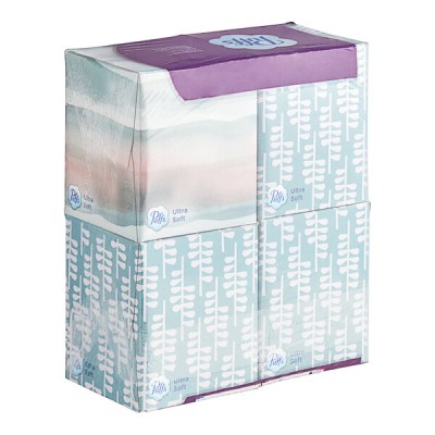 Puffs Ultra Soft 56 Sheet 4-Pack 2-Ply Facial Tissue Cube... 2