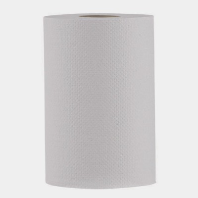 Towel Roll, 1-Ply, White, 8" x 350', 12 Rolls/Carton...