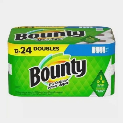 Bounty White Full Sheet Paper Towels, 12 Double Rolls