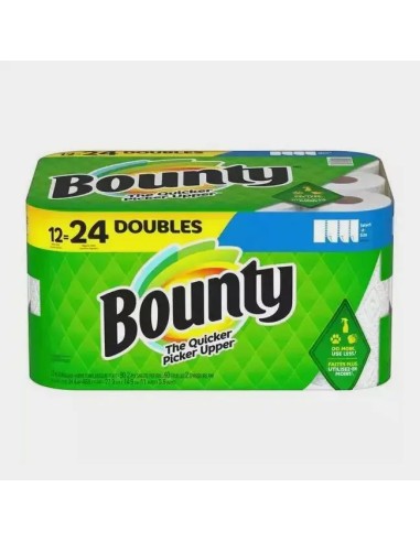 Bounty White Full Sheet Paper Towels, 12 Double Rolls