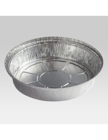 7" Round Heavy Weight Foil Take-Out Pan - 500/Case