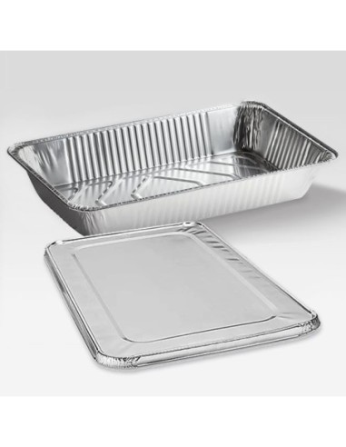 Half Size Aluminum + Aluminum Lid / Combo 100pc/Case