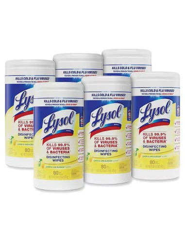 Lysol 80-Count Lemon and Lime Blossom Scent...