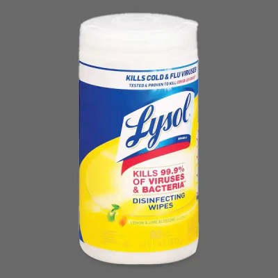 Lysol 80-Count Lemon and Lime Blossom Scent Disinfecting...