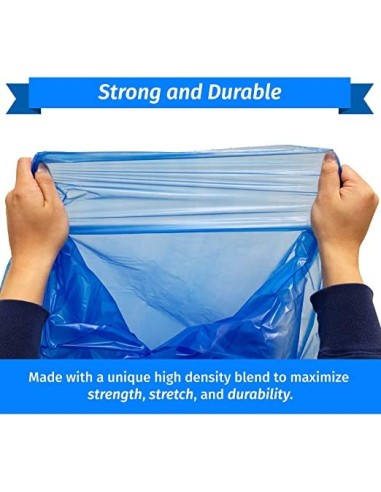 40-45 Gallon Blue recycling Garbage Bag 18Lb