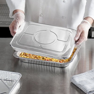 Foil Steam Table Pan Lid - Half Size - 100/Case 2