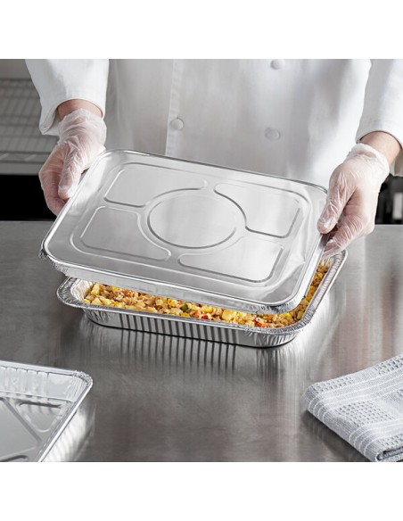 Foil Steam Table Pan Lid - Half Size - 100/Case